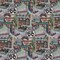Route 66 - Aqua & Teal,Green Novelty Upholstery Fabric 54 Inches"